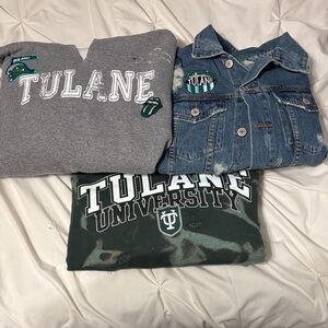 Tulane University Sweatshirts and Denim Jacket